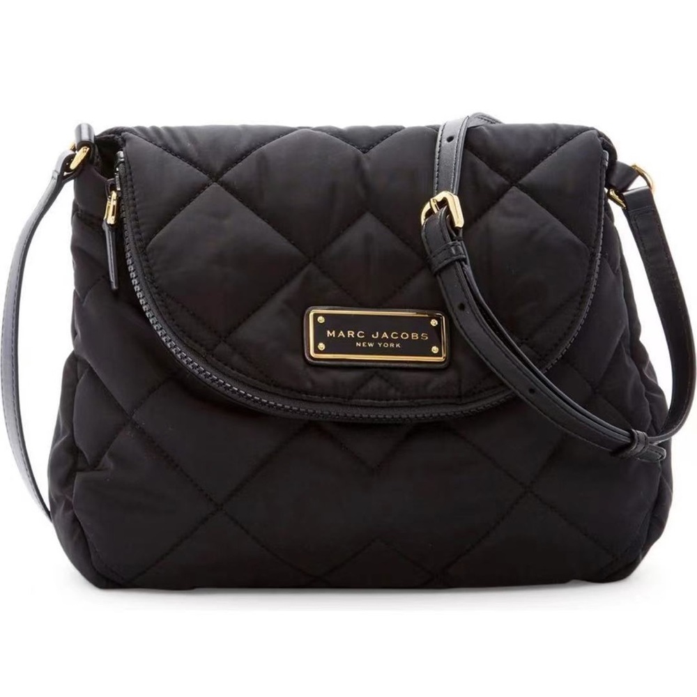 Marc Jacobs quilted nylon messenger bag